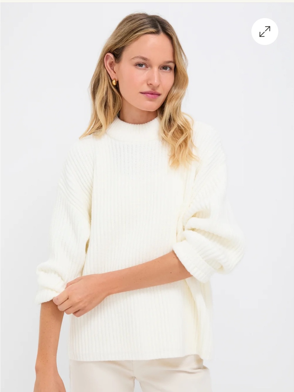 Pomander Place Winter White Crewneck Sweater